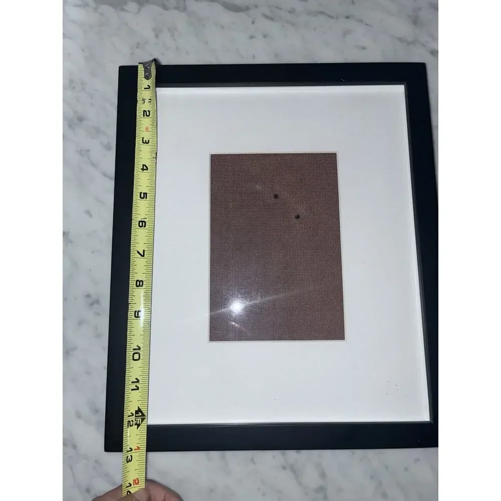 Pottery Barn Black Metal Frame Matted with 4 X 6